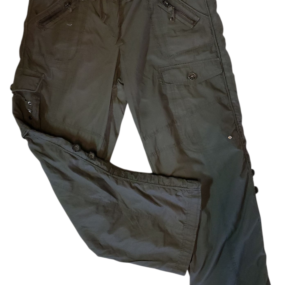 Dalia Collection Dark Gray Cargo Pants